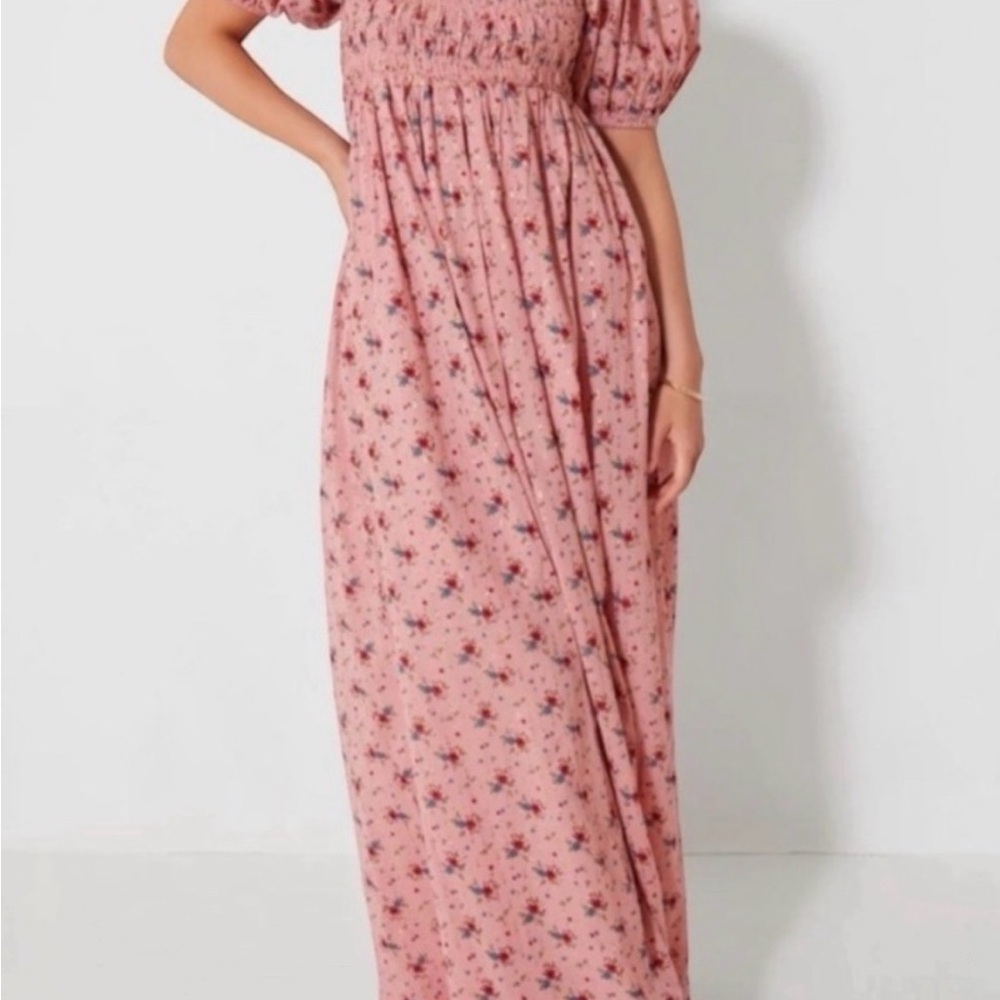 Eddy Aurora Puff maxi dress